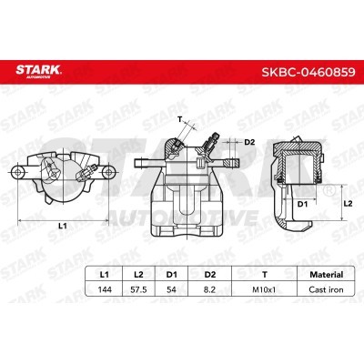 Brake Caliper Stark SKBC-0460859 SKBC-0460859 - photo 5