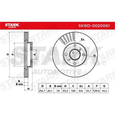 Brake Disc Stark SKBD-0020061 SKBD-0020061 - photo 5