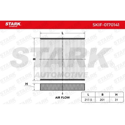 Cabin Air Filter Stark SKIF-0170141 SKIF-0170141 - photo 1