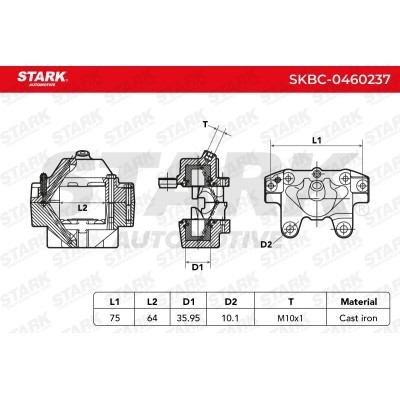 Brake Caliper Stark SKBC-0460237 SKBC-0460237 - photo 4
