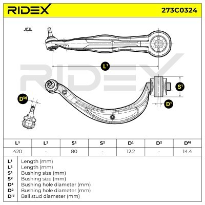 Control Arm RIDEX 273C0324 273C0324 - photo 6
