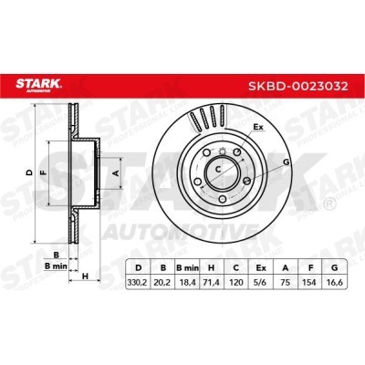Brake Disc Stark SKBD-0023032 SKBD-0023032 - photo 3