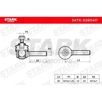Tie Rod End Stark SKTE-0280411 SKTE-0280411 - photo 5