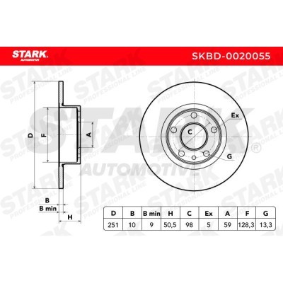Brake Disc Stark SKBD-0020055 SKBD-0020055 - photo 7