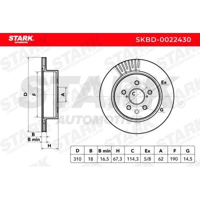 Brake Disc Stark SKBD-0022430 SKBD-0022430 - photo 5