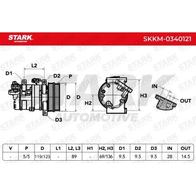 Compressor, Air Conditioning SKKM-0340121 - photo 5