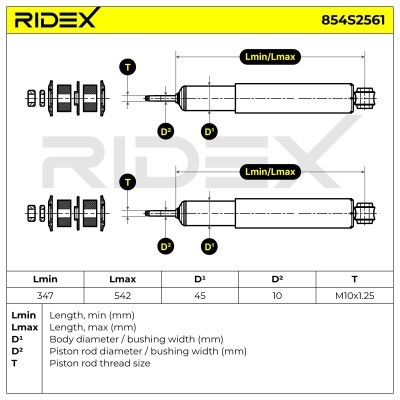 Shock Absorber RIDEX 854S2561 854S2561 - photo 13