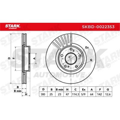 Brake Disc Stark SKBD-0022353 SKBD-0022353 - photo 3