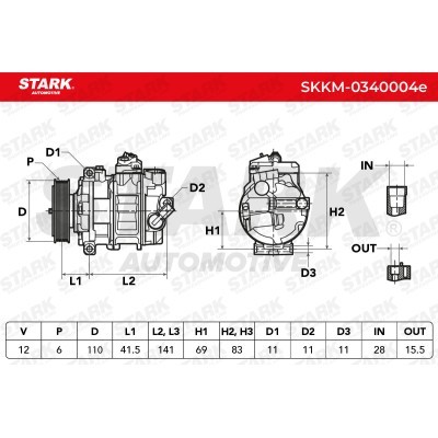 Compressor, Air Conditioning SKKM-0340004 - photo 7