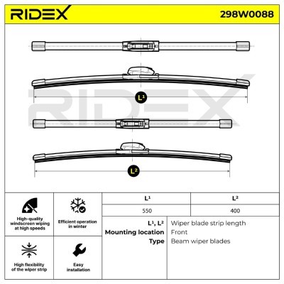 Wiper Blade RIDEX 298W0088 298W0088 - photo 5