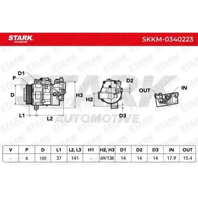 Compressor, Air Conditioning SKKM-0340223 - photo 8
