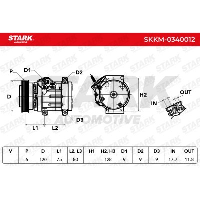 Compressor, Air Conditioning SKKM-0340012 - photo 6