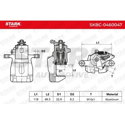Brake Caliper Stark SKBC-0460047 SKBC-0460047 - photo 3