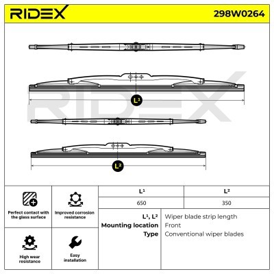 Wiper Blade RIDEX 298W0264 298W0264 - photo 5