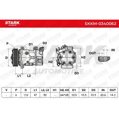 Compressor, Air Conditioning SKKM-0340062 - photo 4