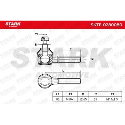 Tie Rod End Stark SKTE-0280080 SKTE-0280080 - photo 3