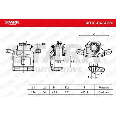 Brake Caliper Stark SKBC-0461270 SKBC-0461270 - photo 6