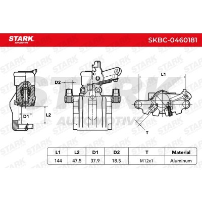 Brake Caliper Stark SKBC-0460181 SKBC-0460181 - photo 4