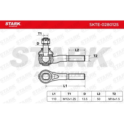 Tie Rod End Stark SKTE-0280125 SKTE-0280125 - photo 3