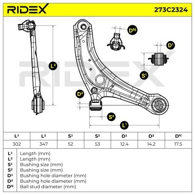 Control Arm RIDEX 273C2324 273C2324 - photo 8