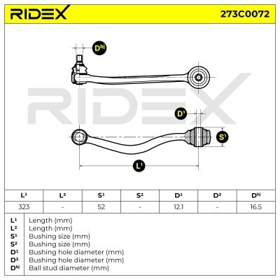 Control Arm RIDEX 273C0072 273C0072 - photo 4