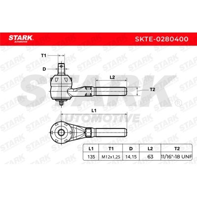 Tie Rod End Stark SKTE-0280400 SKTE-0280400 - photo 6