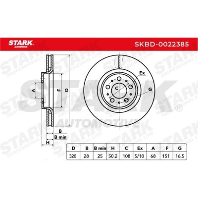 Brake Disc Stark SKBD-0022385 SKBD-0022385 - photo 7