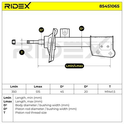 Shock Absorber RIDEX 854S1065 854S1065 - photo 8