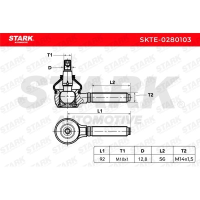 Tie Rod End Stark SKTE-0280103 SKTE-0280103 - photo 5