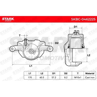Brake Caliper Stark SKBC-0462225 SKBC-0462225 - photo 7