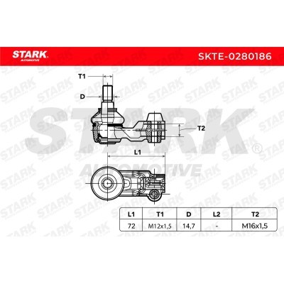 Tie Rod End Stark SKTE-0280186 SKTE-0280186 - photo 6