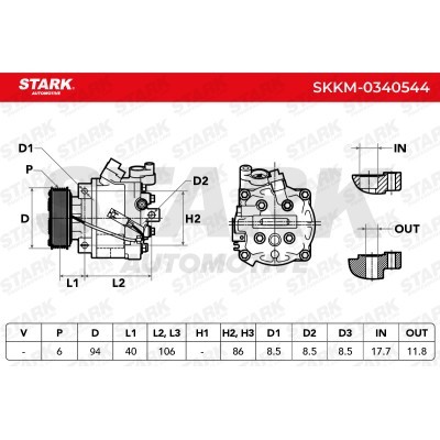 Compressor, Air Conditioning SKKM-0340544 - photo 8