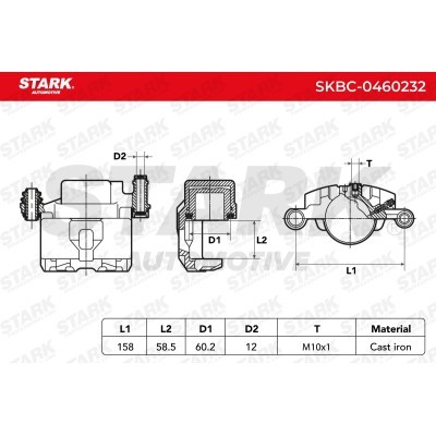 Brake Caliper Stark SKBC-0460232 SKBC-0460232 - photo 3