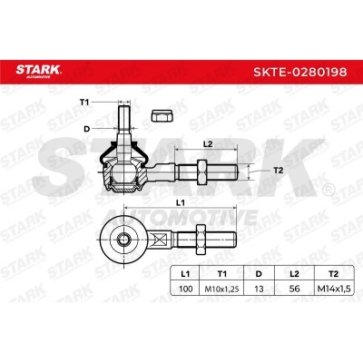 Tie Rod End Stark SKTE-0280198 SKTE-0280198 - photo 5