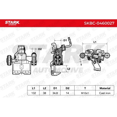 Brake Caliper Stark SKBC-0460027 SKBC-0460027 - photo 3