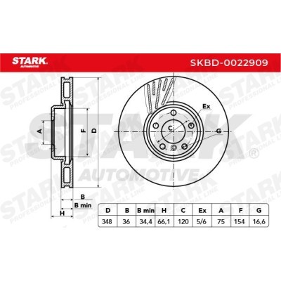 Brake Disc Stark SKBD-0022909 SKBD-0022909 - photo 6