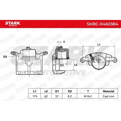 Brake Caliper Stark SKBC-0460384 SKBC-0460384 - photo 3