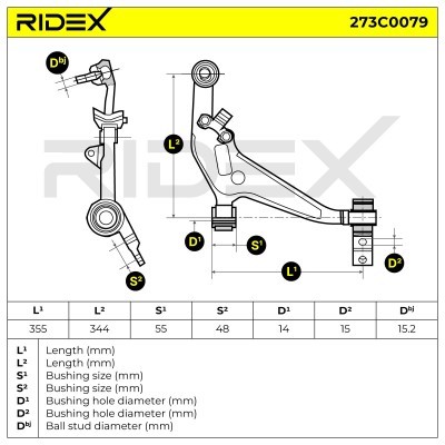 Control Arm RIDEX 273C0079 273C0079 - photo 5