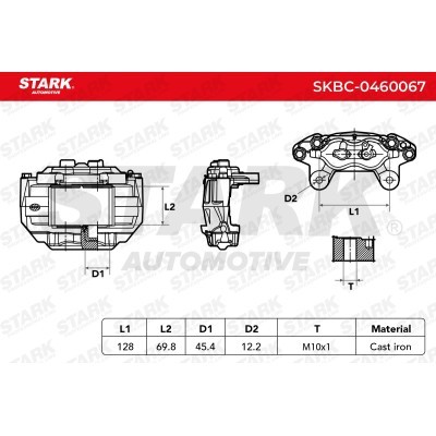 Brake Caliper Stark SKBC-0460067 SKBC-0460067 - photo 4