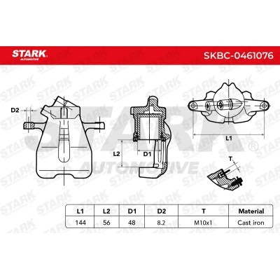 Brake Caliper Stark SKBC-0461076 SKBC-0461076 - photo 6