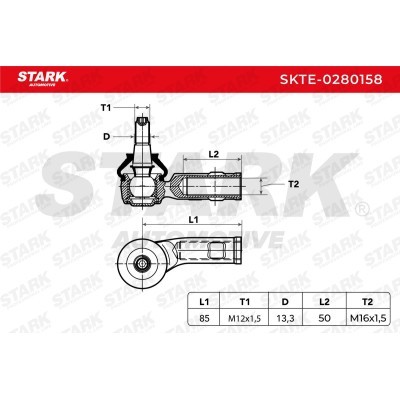 Tie Rod End Stark SKTE-0280158 SKTE-0280158 - photo 4