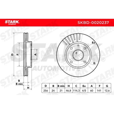 Brake Disc Stark SKBD-0020237 SKBD-0020237 - photo 4