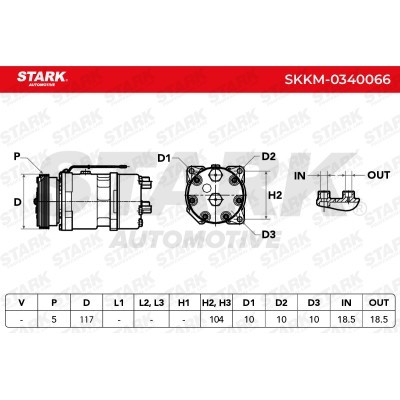 Compressor, Air Conditioning SKKM-0340066 - photo 9