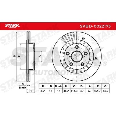 Brake Disc Stark SKBD-0022173 SKBD-0022173 - photo 5