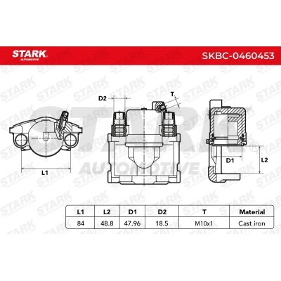 Brake Caliper Stark SKBC-0460453 SKBC-0460453 - photo 5