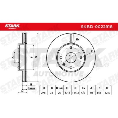 Brake Disc Stark SKBD-0022918 SKBD-0022918 - photo 5