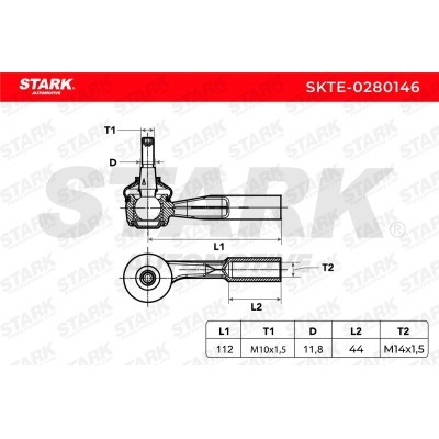 Tie Rod End Stark SKTE-0280146 SKTE-0280146 - photo 4