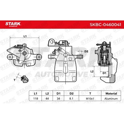 Brake Caliper Stark SKBC-0460041 SKBC-0460041 - photo 3