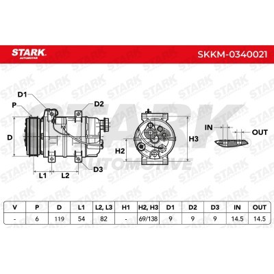 Compressor, Air Conditioning SKKM-0340021 - photo 4
