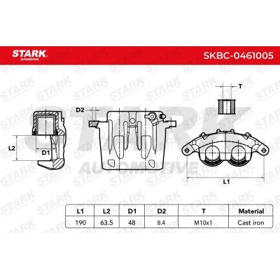 Brake Caliper Stark SKBC-0461005 SKBC-0461005 - photo 6